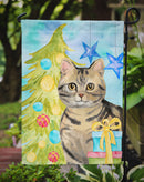 American Shorthair Brown Tabby Christmas Presents Garden Flag - Outdoor Decorative Yard Flag CK3118GF