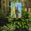 Blue Russian Christmas Presents Garden Flag - Outdoor Decorative Yard Flag CK3121GF
