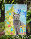 Blue Russian Christmas Presents Garden Flag - Outdoor Decorative Yard Flag CK3121GF