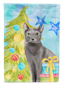 Blue Russian Christmas Presents Garden Flag - Outdoor Decorative Yard Flag CK3121GF