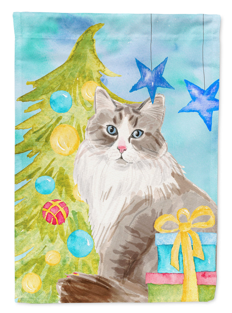 Siberian Christmas Presents Flag Canvas House Size CK3130CHF