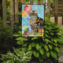 American Shorthair Brown Tabby Happy Birthday Garden Flag - Outdoor Decorative Yard Flag CK3163GF