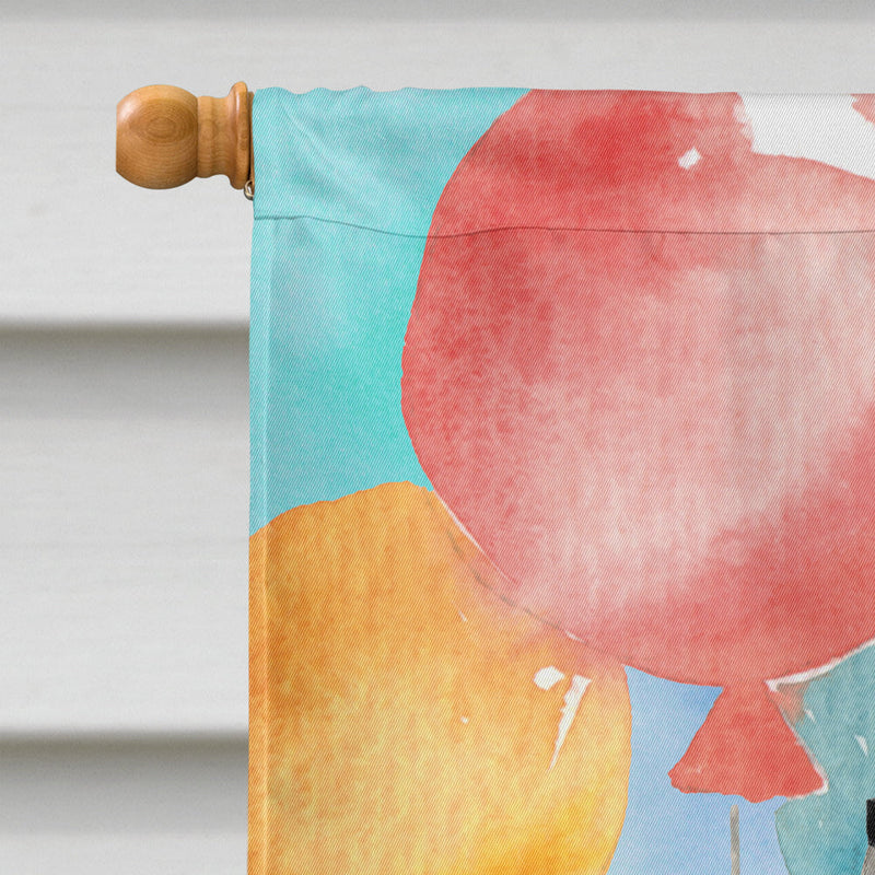 American Shorthair Happy Birthday Flag Canvas House Size CK3164CHF