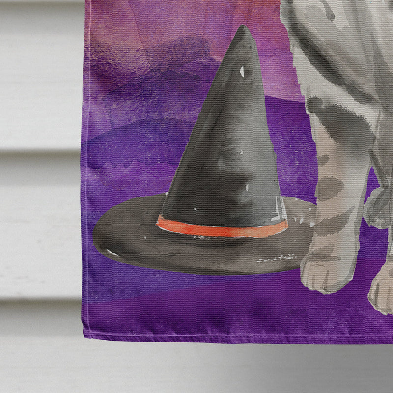 American Shorthair Halloween Flag Canvas House Size CK3179CHF