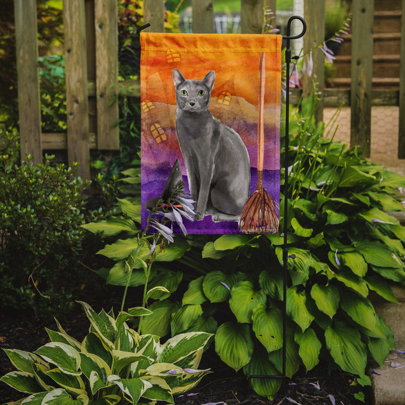 Blue Russian Halloween Garden Flag - Outdoor Decorative Yard Flag CK3181GF