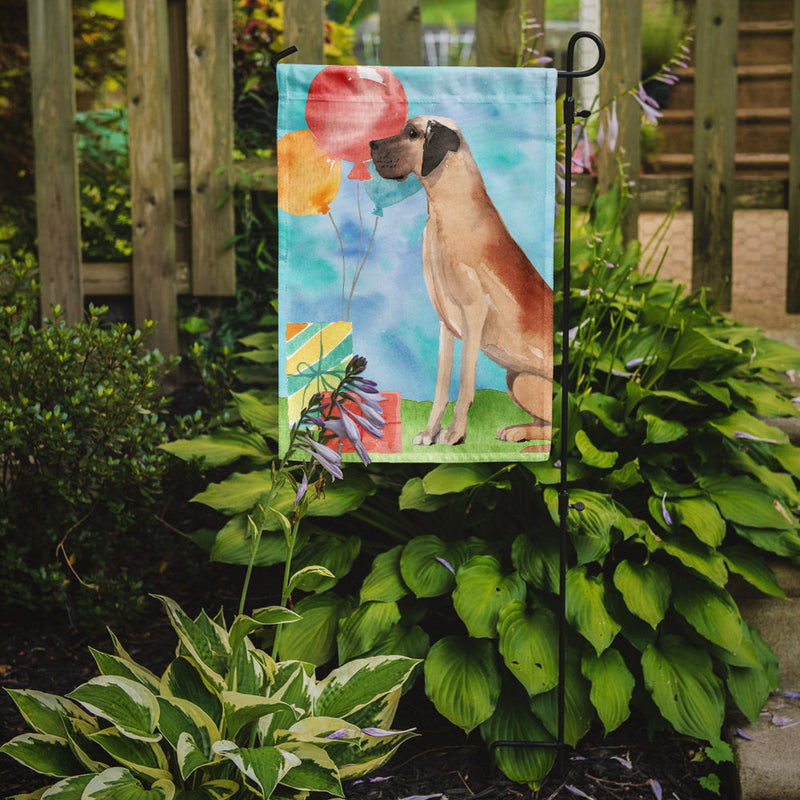 Happy Birthday Great Dane Garden Flag - Outdoor Decorative Yard Flag CK3253GF