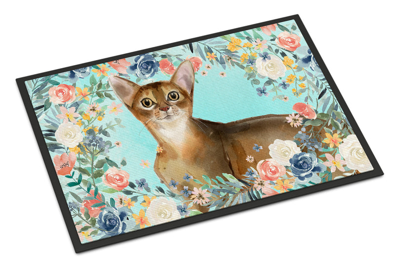 Abyssinian Spring Flowers Doormat - 24x36 Decorative Floor Mat – Indoor/Outdoor Rug with Artistic Flair CK3386JMAT