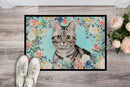 American Shorthair Spring Flowers Doormat - 24x36 Decorative Floor Mat – Indoor/Outdoor Rug with Artistic Flair CK3388JMAT