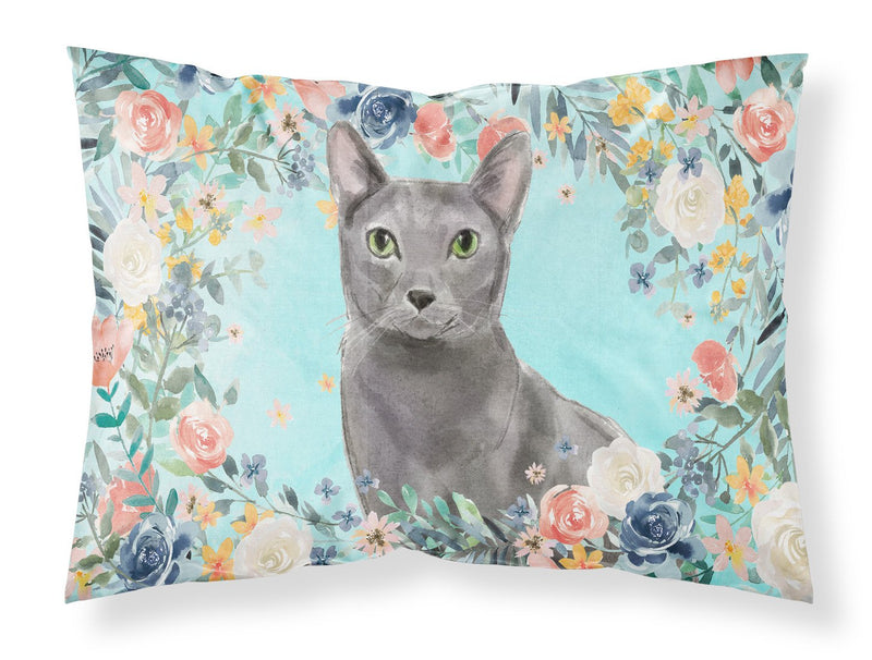 Blue Russian Spring Flowers  Standard Pillowcase – Artistic Decorative Front, White Back CK3390PILLOWCASE