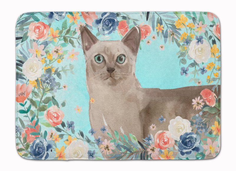 Tonkinese Spring Flowers Machine Washable Memory Foam Mat CK3400RUG