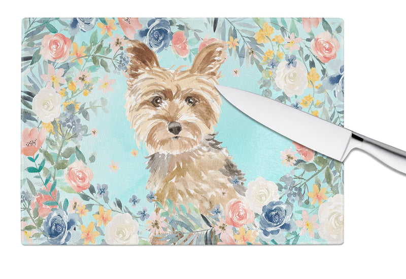 Yorkie Glass Cutting Board Large CK3401LCB