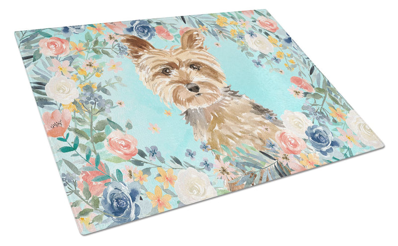 Yorkie Glass Cutting Board Large CK3401LCB