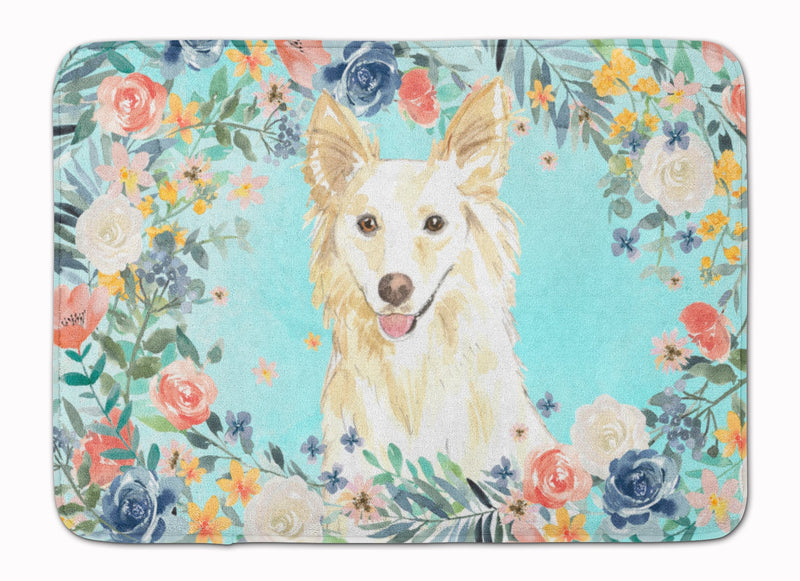 White Collie Machine Washable Memory Foam Mat CK3403RUG