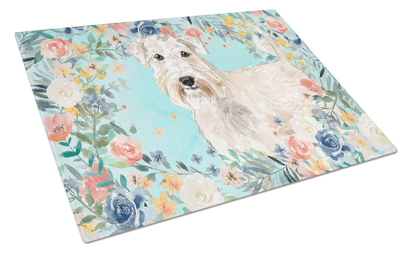 Wheaten Terrier Glass Cutting Board Large CK3404LCB