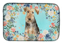Airedale Terrier Dish Drying Mat – Absorbent, Artistic Kitchen Essentials CK3405DDM