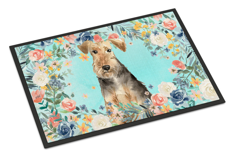 Airedale Terrier Indoor or Outdoor Mat 18x27 CK3405MAT