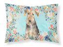 Airedale Terrier  Standard Pillowcase – Artistic Decorative Front, White Back CK3405PILLOWCASE