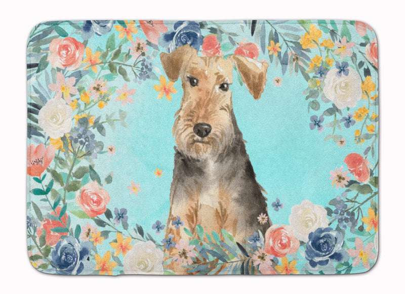 Airedale Terrier Machine Washable Memory Foam Mat CK3405RUG