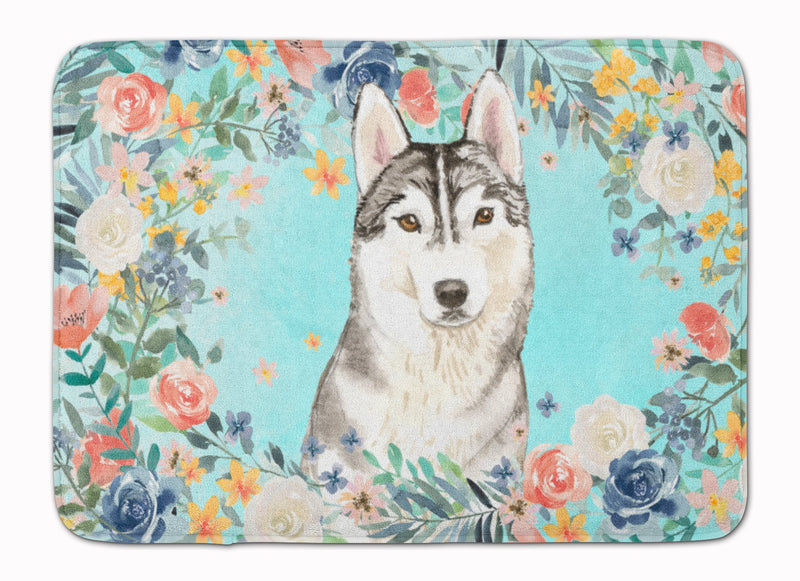 Siberian Husky Machine Washable Memory Foam Mat CK3408RUG