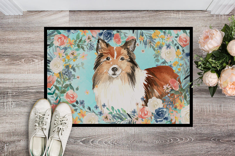 Sheltie Doormat - 24x36 Decorative Floor Mat – Indoor/Outdoor Rug with Artistic Flair CK3411JMAT