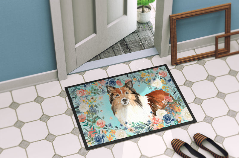 Sheltie Doormat - 24x36 Decorative Floor Mat – Indoor/Outdoor Rug with Artistic Flair CK3411JMAT