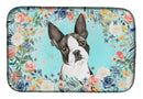 Boston Terrier Dish Drying Mat – Absorbent, Artistic Kitchen Essentials CK3433DDM