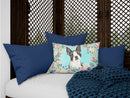 Boston Terrier Canvas Fabric Decorative Pillow CK3433PW1216