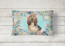 Bloodhound Canvas Fabric Decorative Pillow CK3434PW1216