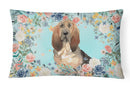 Bloodhound Canvas Fabric Decorative Pillow CK3434PW1216