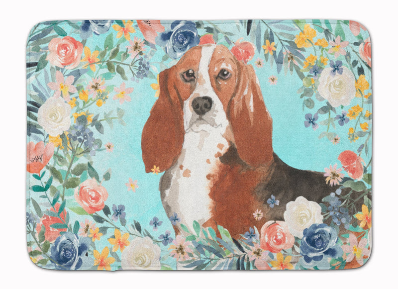 Basset Hound Machine Washable Memory Foam Mat CK3437RUG