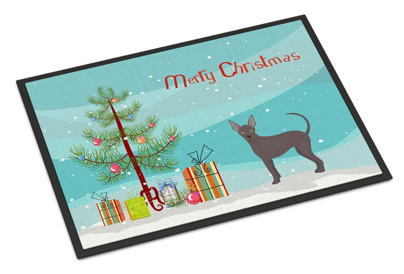 Abyssinian or African Hairless Dog Christmas Tree Indoor or Outdoor Mat 24x36 CK3438JMAT