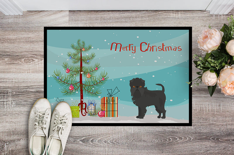 Affenpinscher Christmas Tree Indoor or Outdoor Mat 18x27 CK3440MAT