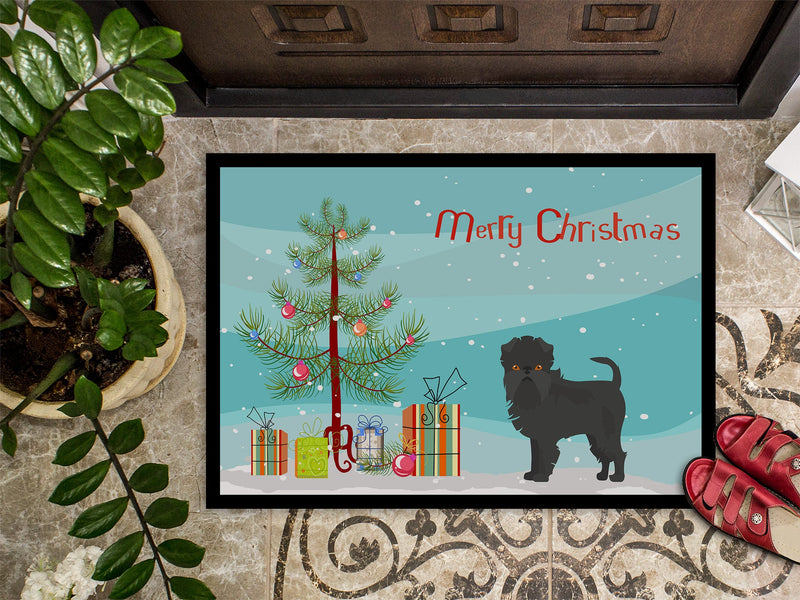 Affenpinscher Christmas Tree Indoor or Outdoor Mat 18x27 CK3440MAT