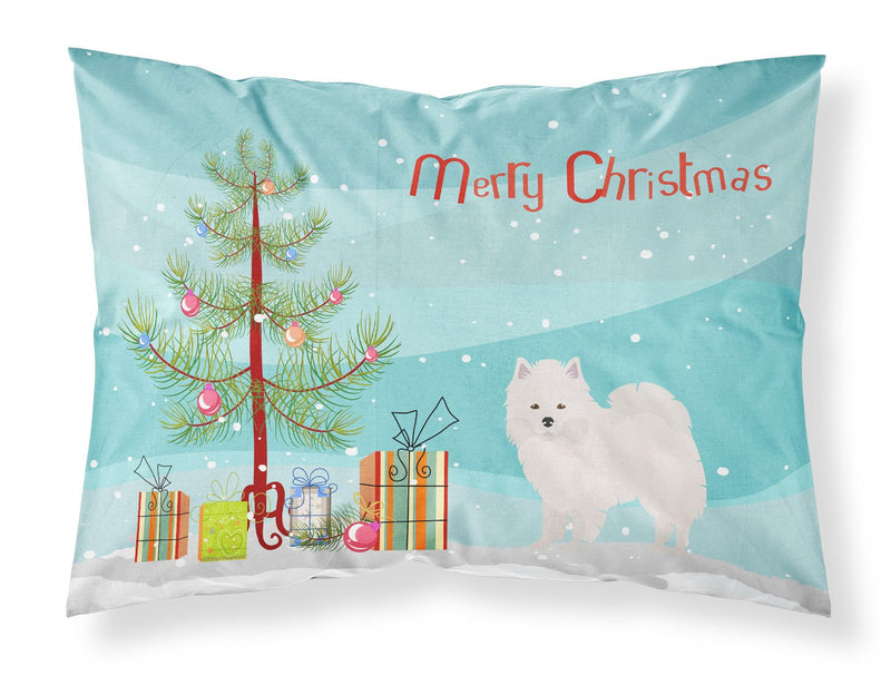 American Eskimo Christmas Tree Fabric Standard Pillowcase CK3441PILLOWCASE