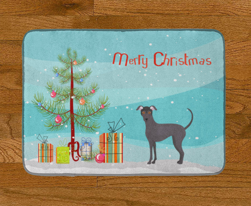 Argentine Pila Dog Christmas Tree Machine Washable Memory Foam Mat CK3442RUG