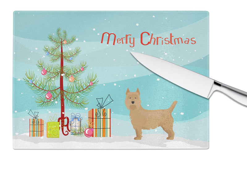 Airedale Terrier Christmas Tree Glass Cutting Board Large CK3444LCB