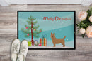 Airedale Terrier Christmas Tree Doormat - 18x27 Decorative Floor Mat – Indoor/Outdoor Rug with Artistic Flair CK3444MAT