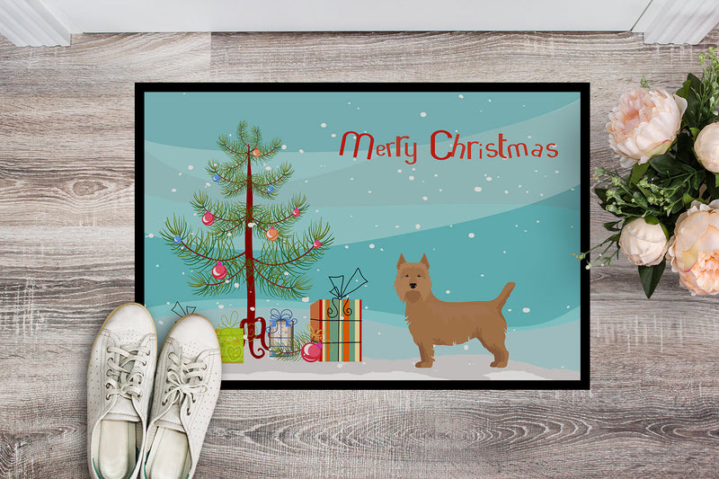 Airedale Terrier Christmas Tree Indoor or Outdoor Mat 18x27 CK3444MAT