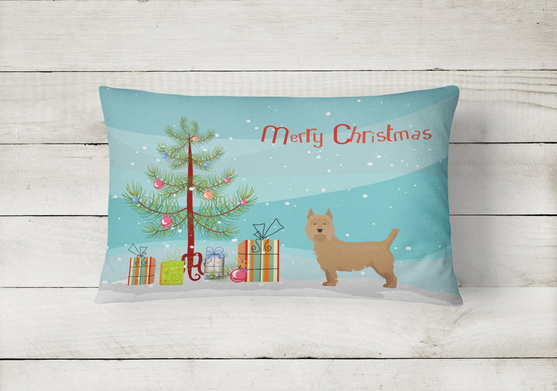 Airedale Terrier Christmas Tree Canvas Fabric Decorative Pillow CK3444PW1216