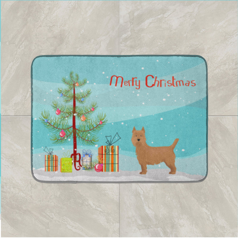 Airedale Terrier Christmas Tree Machine Washable Memory Foam Mat CK3444RUG