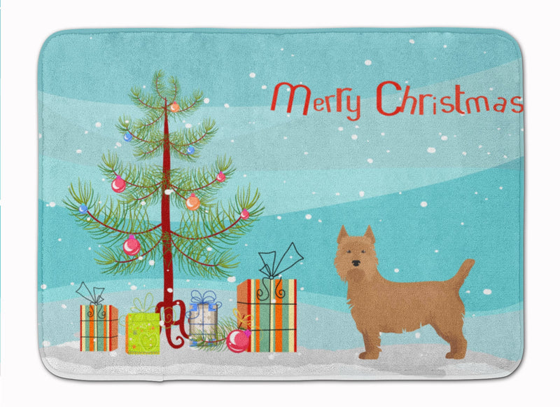 Airedale Terrier Christmas Tree Machine Washable Memory Foam Mat CK3444RUG