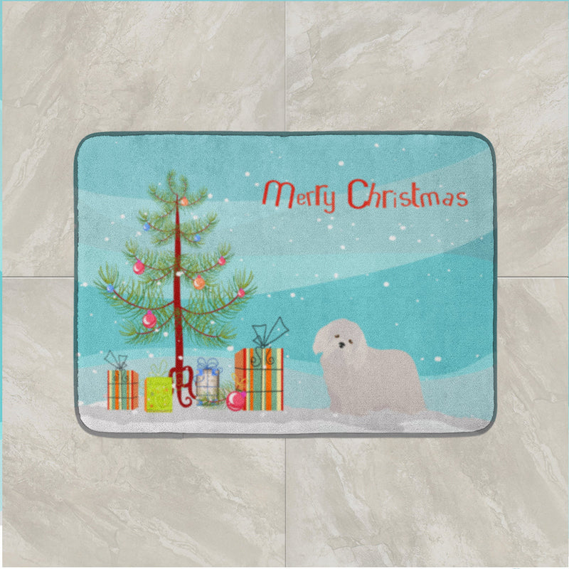 Coton de Tulear Christmas Tree Machine Washable Memory Foam Mat CK3448RUG