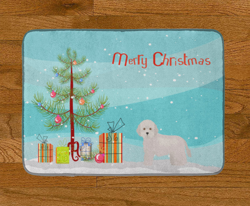 Cyprus Poodle Christmas Tree Machine Washable Memory Foam Mat CK3449RUG