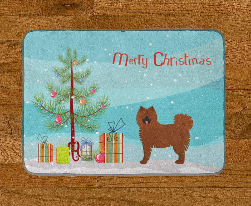 Eurasier or Eurasian dog Christmas Tree Machine Washable Memory Foam Mat CK3454RUG