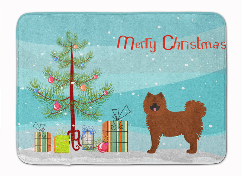 Eurasier or Eurasian dog Christmas Tree Machine Washable Memory Foam Mat CK3454RUG