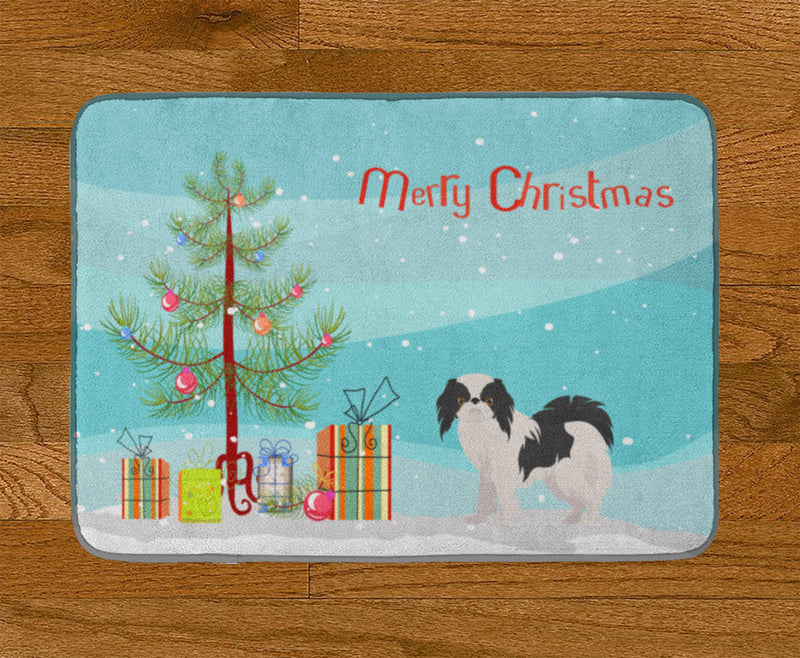 Japanese Chin Christmas Tree Machine Washable Memory Foam Mat CK3462RUG