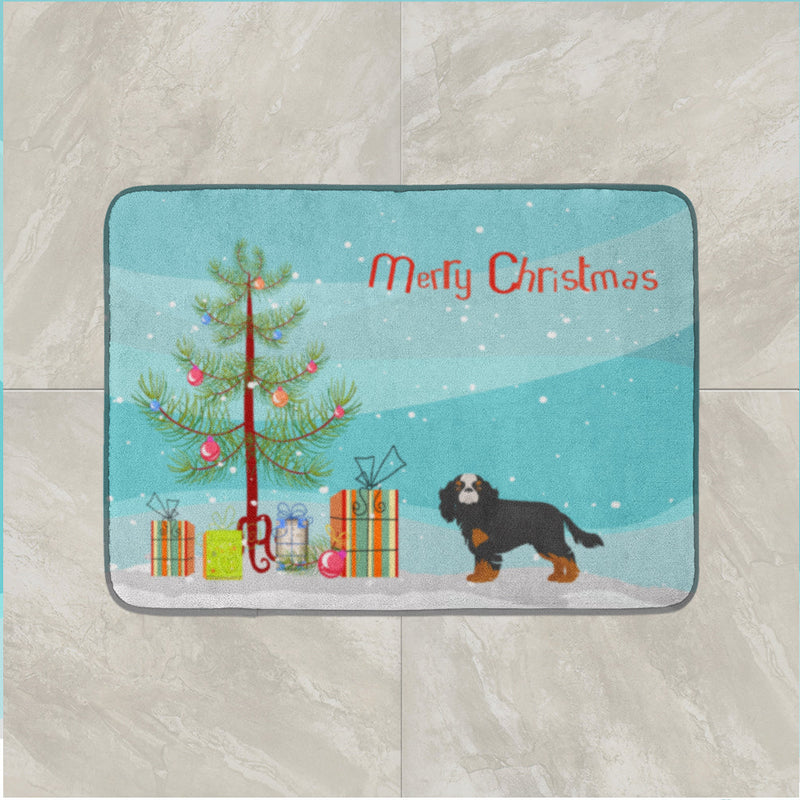 Cavalier King Charles Spaniel Christmas Tree Machine Washable Memory Foam Mat CK3465RUG