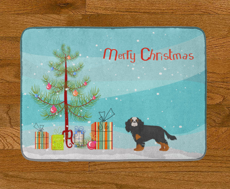 Cavalier King Charles Spaniel Christmas Tree Machine Washable Memory Foam Mat CK3465RUG