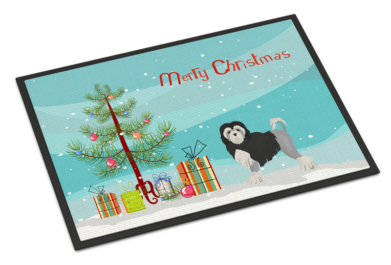 Löwchen or Little Lion Dog Christmas Tree Doormat - 18x27 Decorative Floor Mat – Indoor/Outdoor Rug with Artistic Flair CK3470MAT