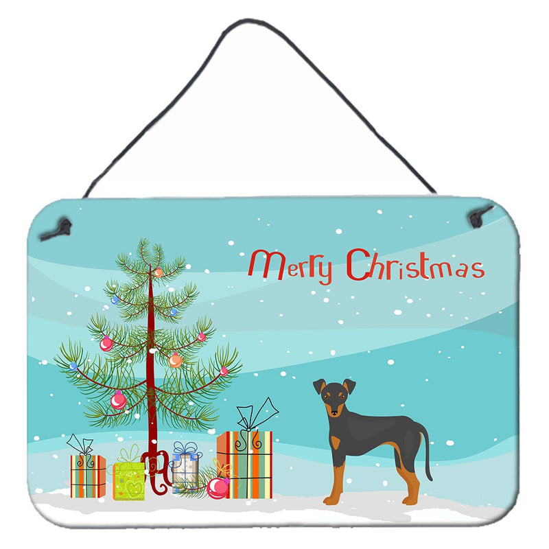 Manchester Terrier Christmas Tree Wall or Door Hanging Prints CK3472DS812